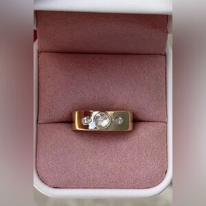 Cigar Band Diamond Ring by Emily Warden Designs